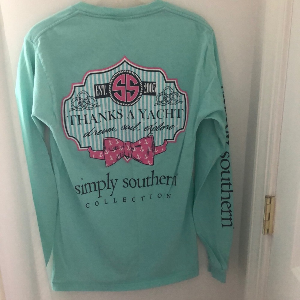 Thanks A Yacht Simply Southern long sleeved T.